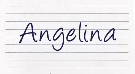 Angelina font