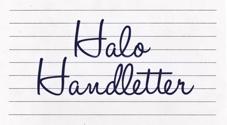 Halo Handletter font