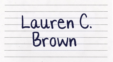 Lauren C. Brown font