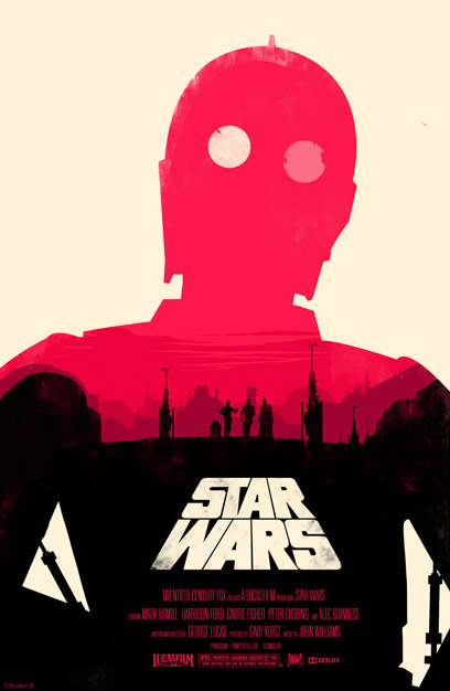 Star Wars Poster by Olly Moss