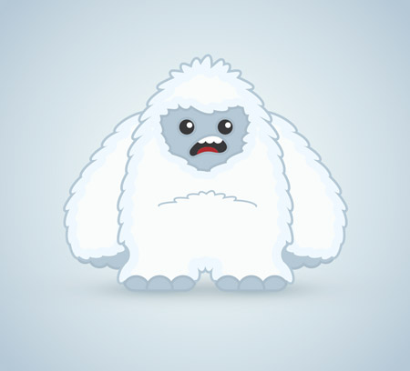 Vector Yeti carácter