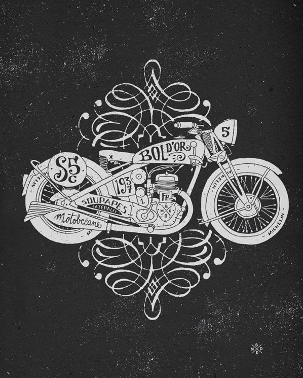 Motorcycle Illustration by BMD Design