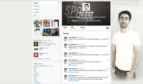 2013 Twitter background design