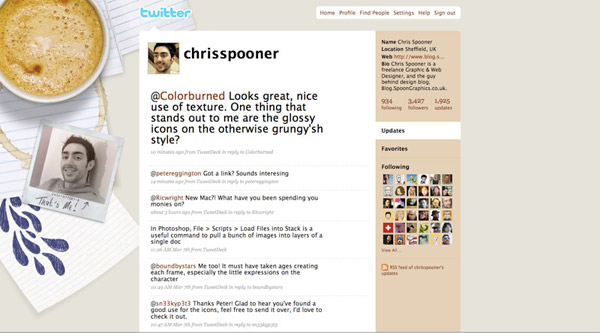 2009 Twitter background design