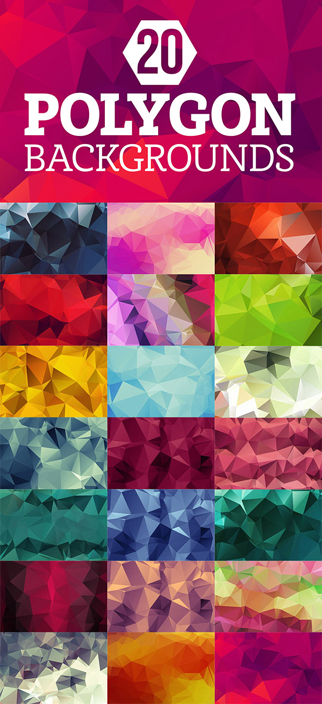 20 Free Polygon Backgrounds