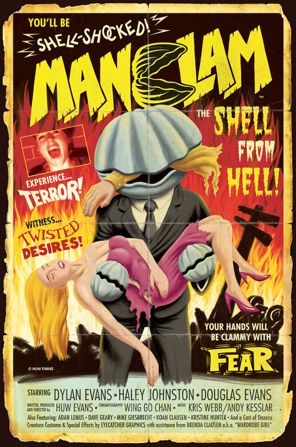 20 Movie Posters in the Style of Vintage Horror Films
