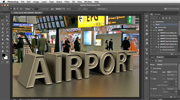 How to Match 3D Ground Planes With a Vanishing Point Using Photoshop CS6 Extended