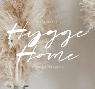 Hygge Home Signature Font