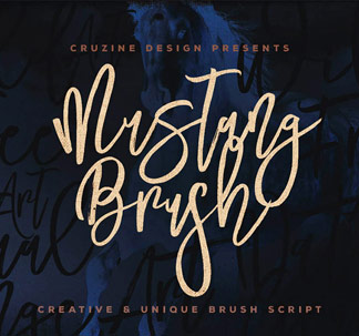 Mustang Brush Font
