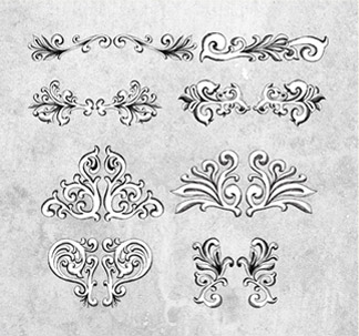 Vintage Vector Frames (8 vectors)
