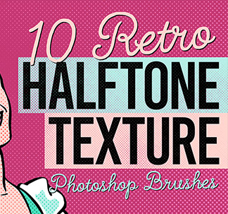 Photoshop Halftone Texture Brushes