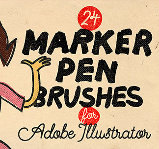 Illustrator Marker Pen Brushes