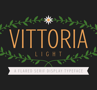 Vittoria Light Display Font