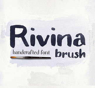 Rivina Brush Font (+30 Textures)