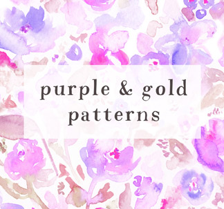 16 Floral Watercolor Patterns