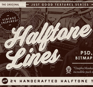 24 Halftone Lines Textures