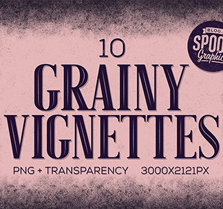 10 Grainy Vignette Textures