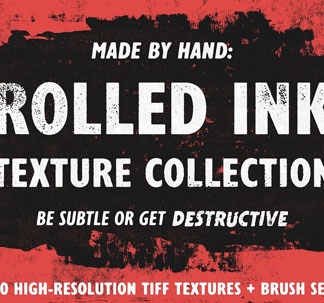 20 Rolled Ink Textures