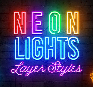 Neon Lights Photoshop Layer Styles