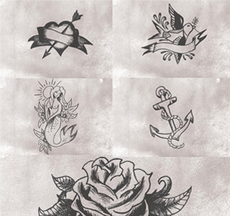 Vintage Tattoo Designs (5 vectors)