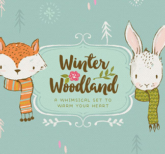 Winter Woodland Illustration Kit
