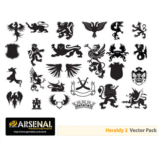 Heraldry Vector Pack (25 vectors)