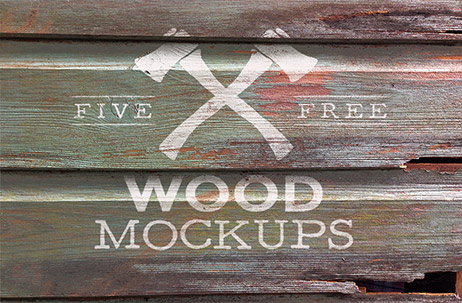 Weathered Wood Logo Mock Ups