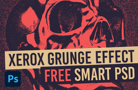 Free Xerox Grunge Smart PSD