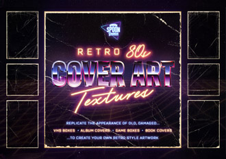 Retro 80s Cover Art Textures