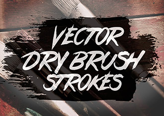 Dry Brush Strokes Illustrator Brushes