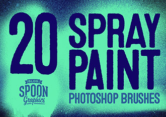 Spray Paint Photoshop Brushes