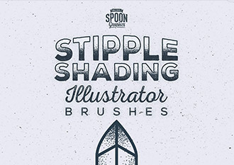 Stipple Shading Illustrator Brushes