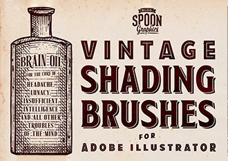 Vintage Shading Illustrator Brushes