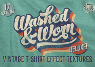 Washed & Worn Deluxe Vintage T-Shirt Textures Pack