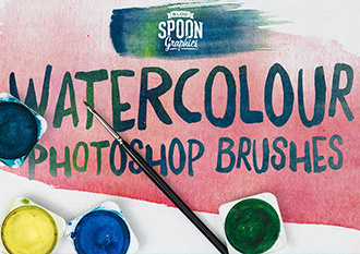 Watercolour Photoshop Brushes