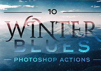 Winter Blues Photo Effect Actions for Adobe Photoshop