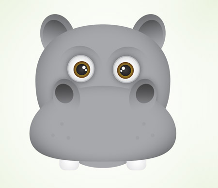 Hippo vector icon