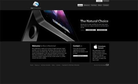 Apple products in web design