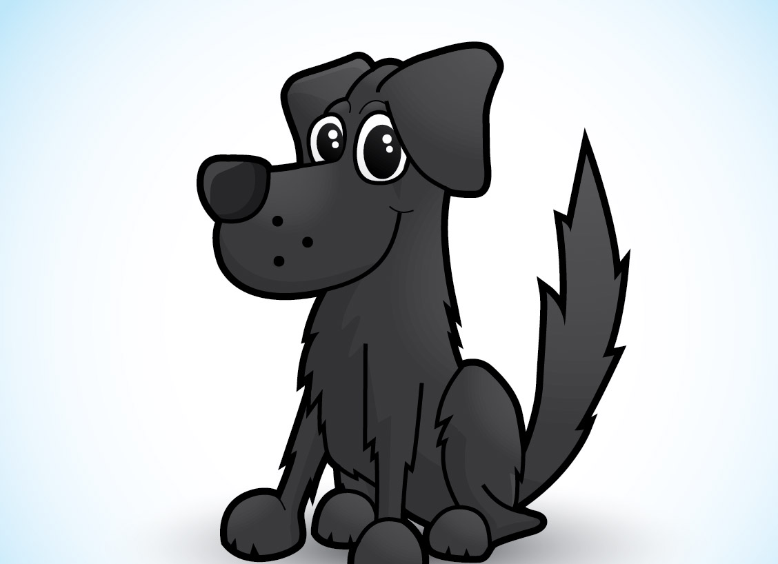 How To Draw A Cute Vector Dog Character In Illustrator