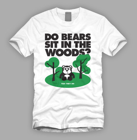 Final bear illustration t-shirt