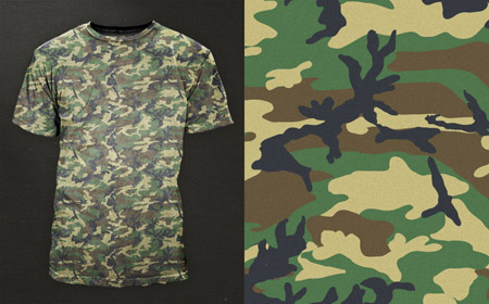 Woodland camouflage pattern