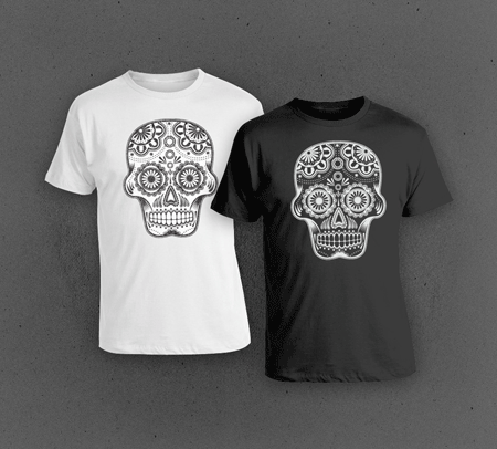 Sugar Skull t-shirt designs