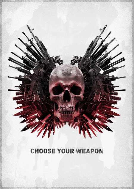 Expendables style poster design