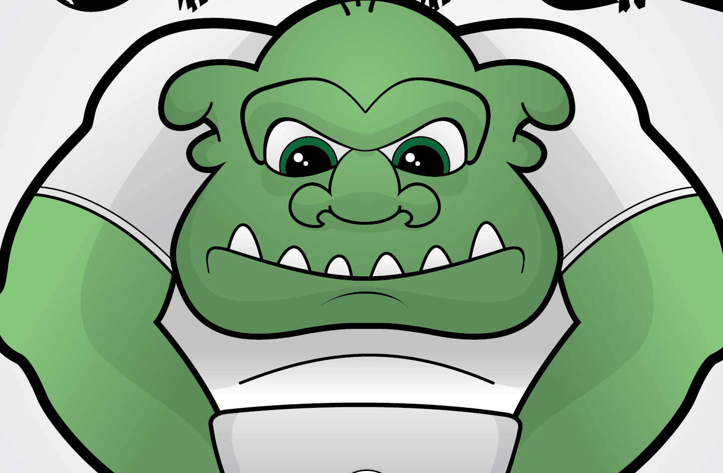Ugly Troll Clipart Black And White