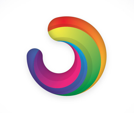 Colourful logo icon