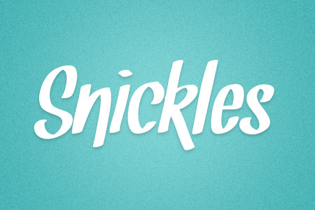 Download the Snickles font