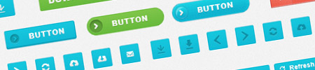 Web Buttons PSD Kit