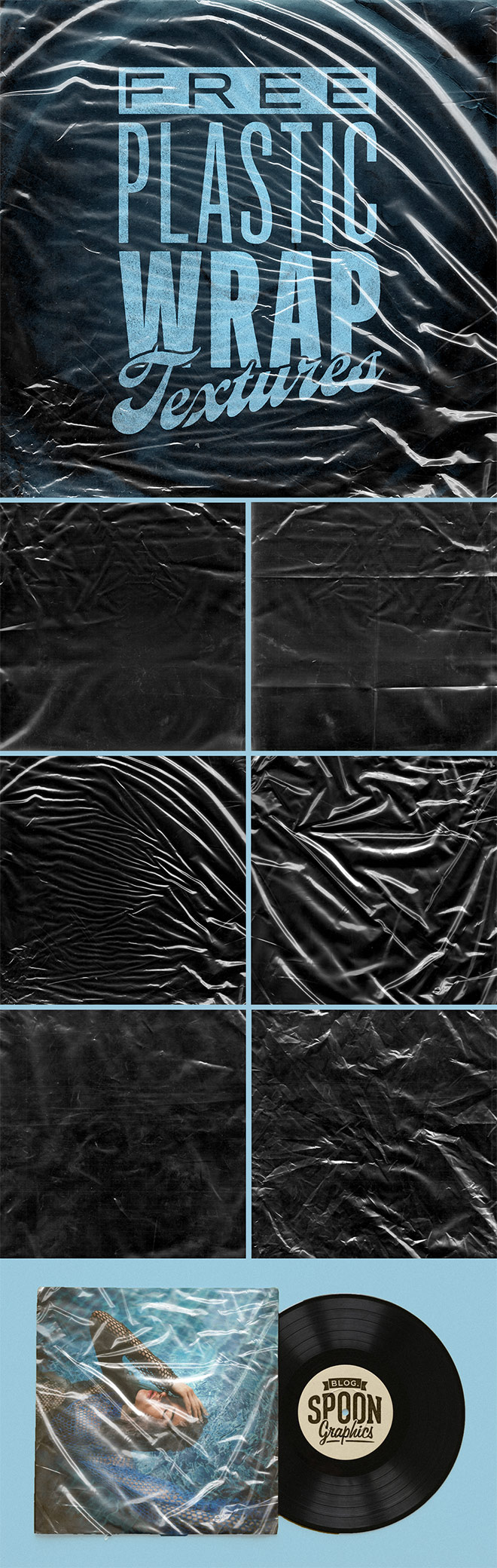 6 Free High Resolution Plastic Wrap Textures