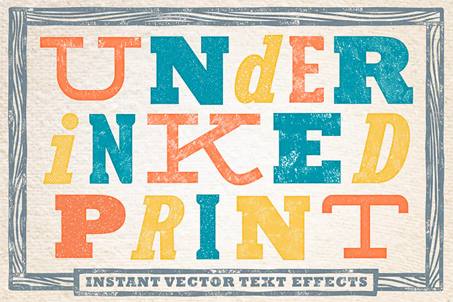 Under-Inked Print