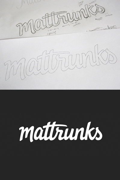 View the custom lettering logo